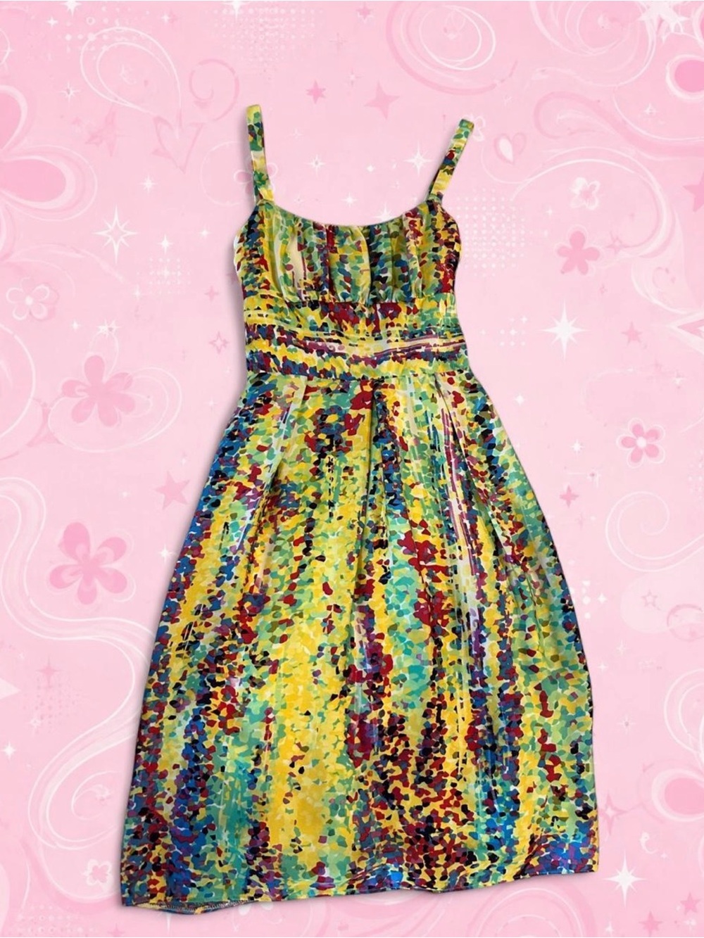 ✨ Y2K Multicolor Confetti Sundress ✨
